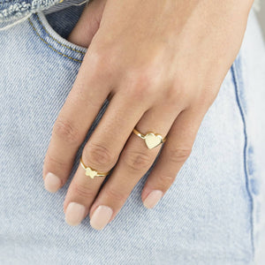  Dainty Heart Ring - Adina Eden's Jewels