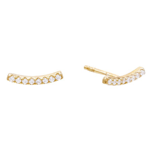  Thin Bar Ear Climber - Adina Eden's Jewels