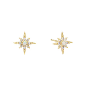Opal Opal Starburst Stud Earring - Adina Eden's Jewels