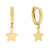 14K Gold Mini Star Huggie Earring 14K - Adina Eden's Jewels
