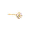 14K Gold / Single Diamond Spike Stud Earring 14K - Adina Eden's Jewels