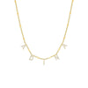 Gold Mini Block Name Chain Necklace - Adina Eden's Jewels