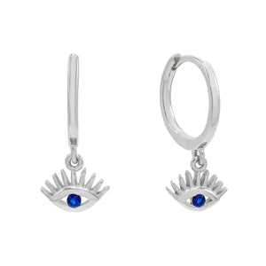  Evil Eye Lash Huggie Earring - Adina Eden's Jewels