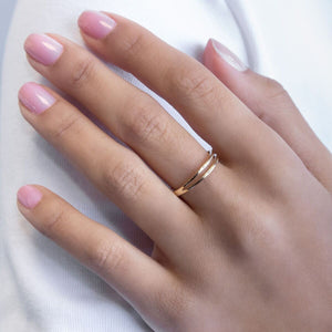  Solid Two Row Ring - Adina Eden's Jewels