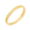 14K Gold / 7 Small Chain Link Ring 14K - Adina Eden's Jewels