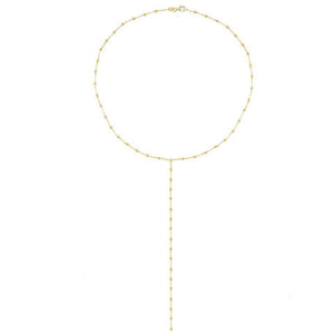  Ball Chain Lariat - Adina Eden's Jewels