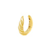 Gold Twisted Dome Ear Cuff - Adina Eden's Jewels