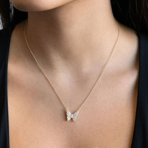  CZ Butterfly Necklace - Adina Eden's Jewels