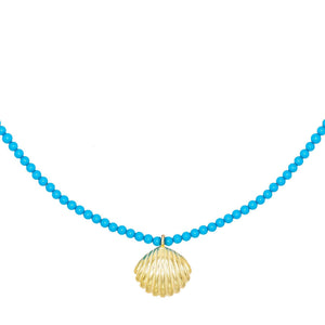Turquoise Turquoise Shell Choker - Adina Eden's Jewels