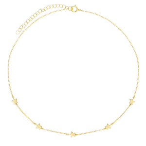  Gold Star Choker - Adina Eden's Jewels