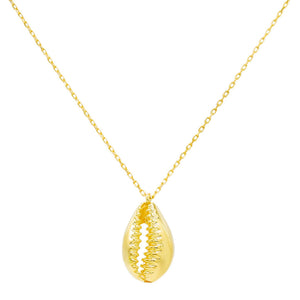 Gold Shell Necklace - Adina Eden's Jewels